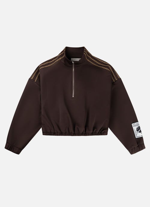 Ivy Scuba Top | Espresso Brown