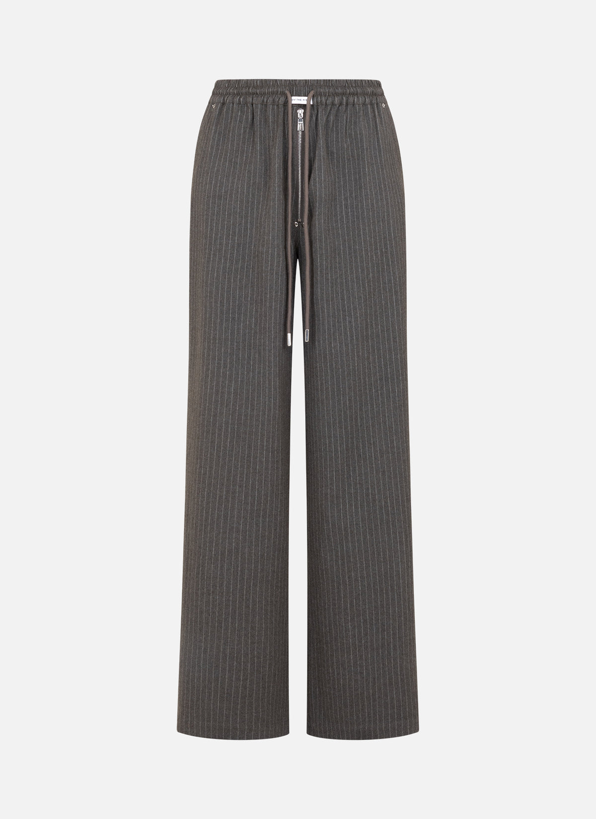Mona Pinstripe Pants | Ash Brown