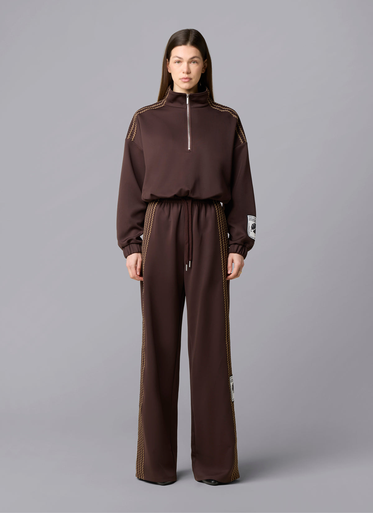 Ivy Scuba Top | Espresso Brown