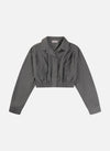 Mona Pinstripe Cropped Shirt 