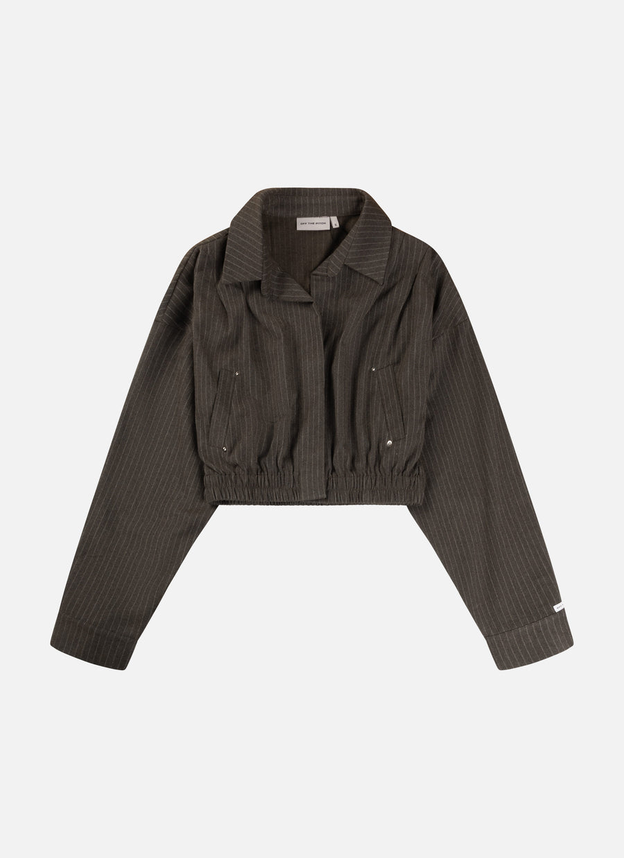 Mona Pinstripe Cropped Shirt 