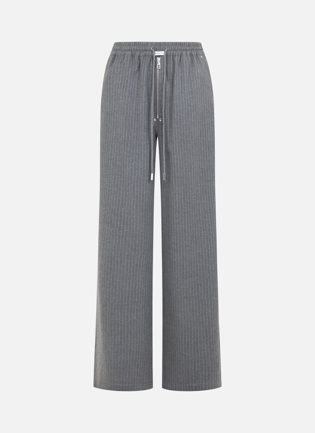 Mona Pinstripe Pants | Grey