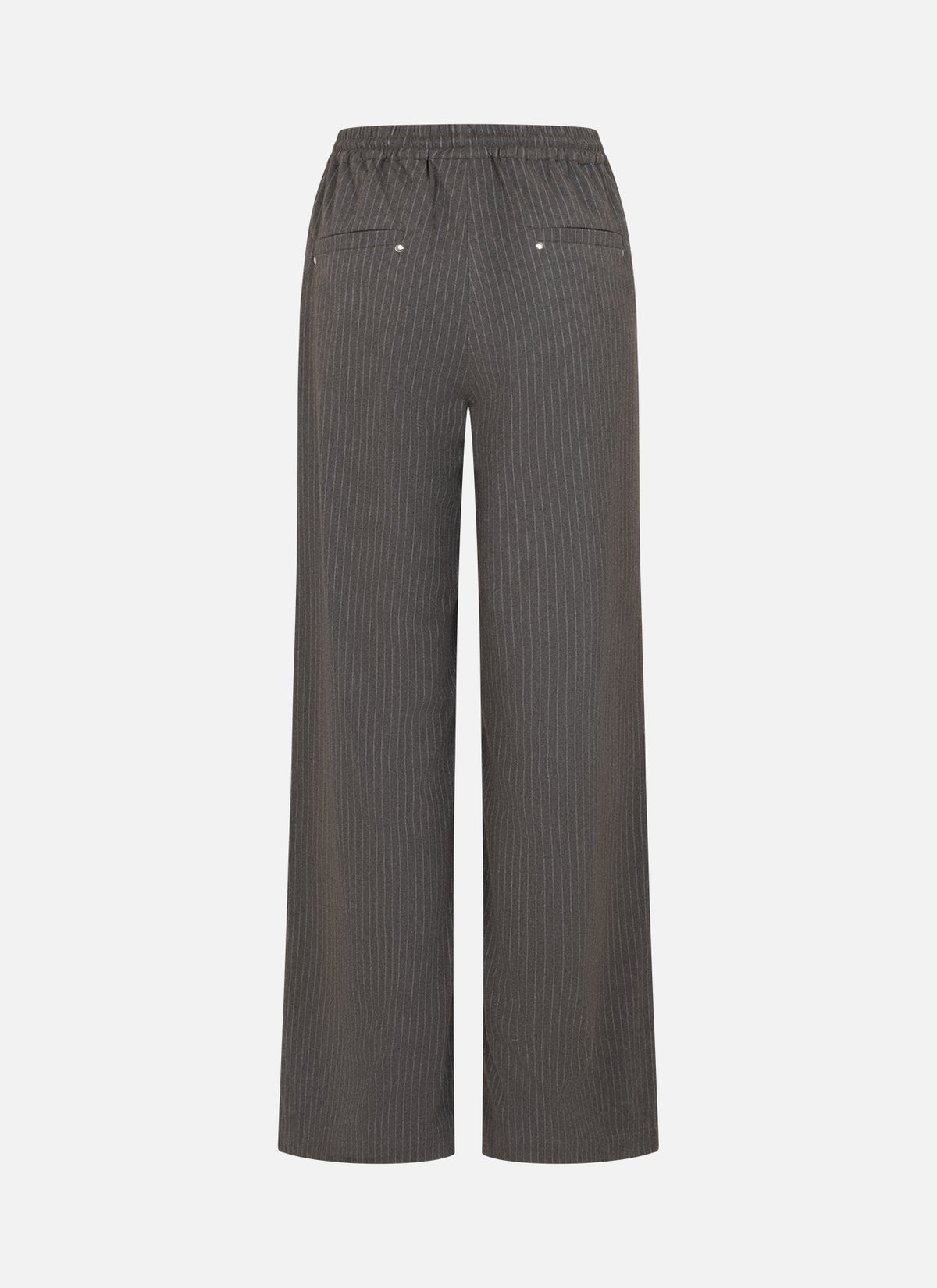 Mona Pinstripe Pants | Ash Brown