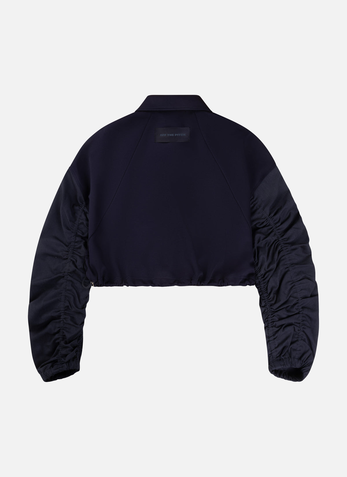 Soren Gathered Sleeve Crew | Dark Navy