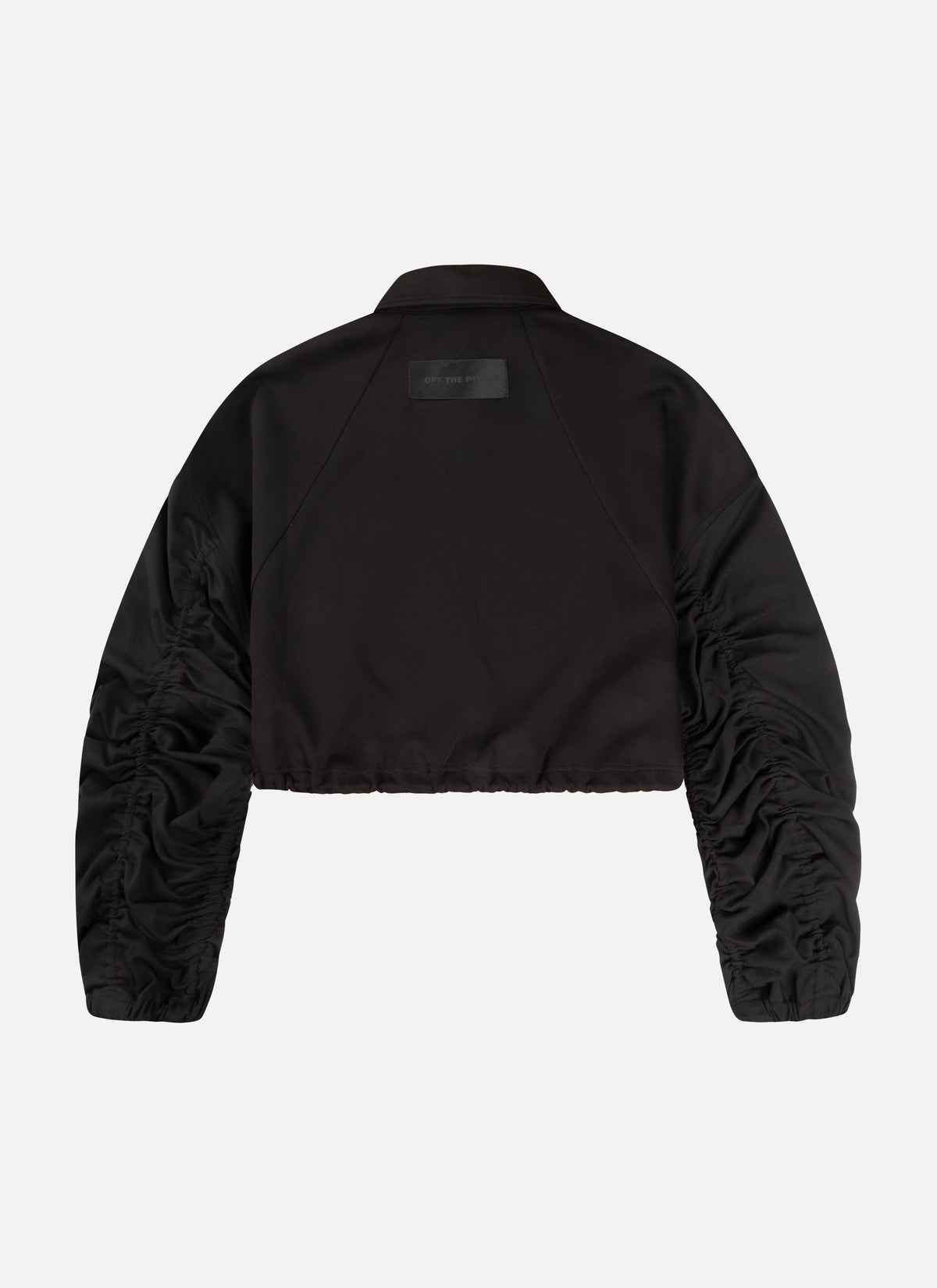 Soren Gathered Sleeve Crew | Black