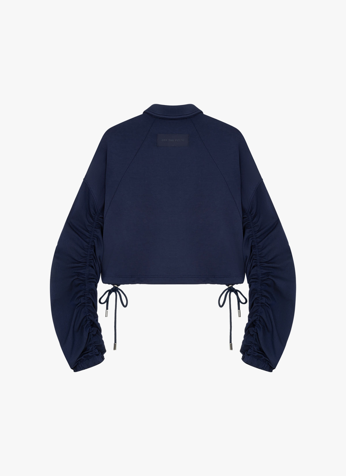 Soren Gathered Sleeve Crew | Dark Navy