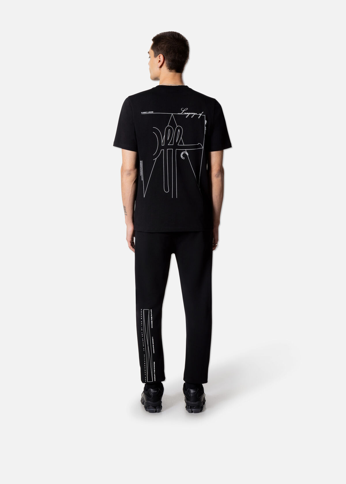 Outline Regular Tee, Black, hi-res