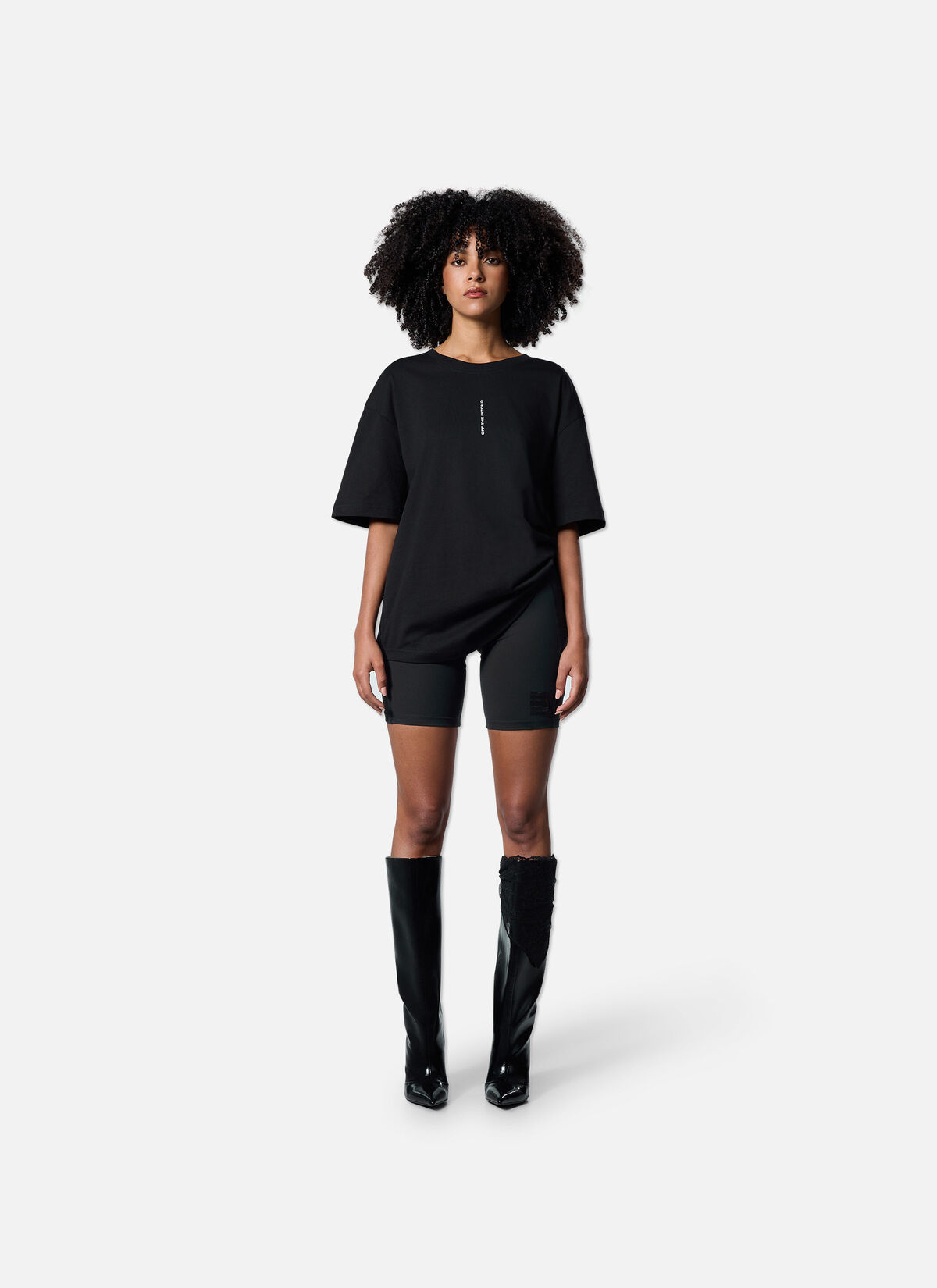 Temple WMNS Loose Fit Tee, Black, hi-res