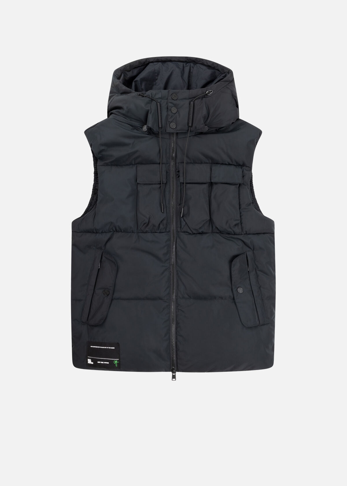 Padded Bodywarmer, Black, hi-res