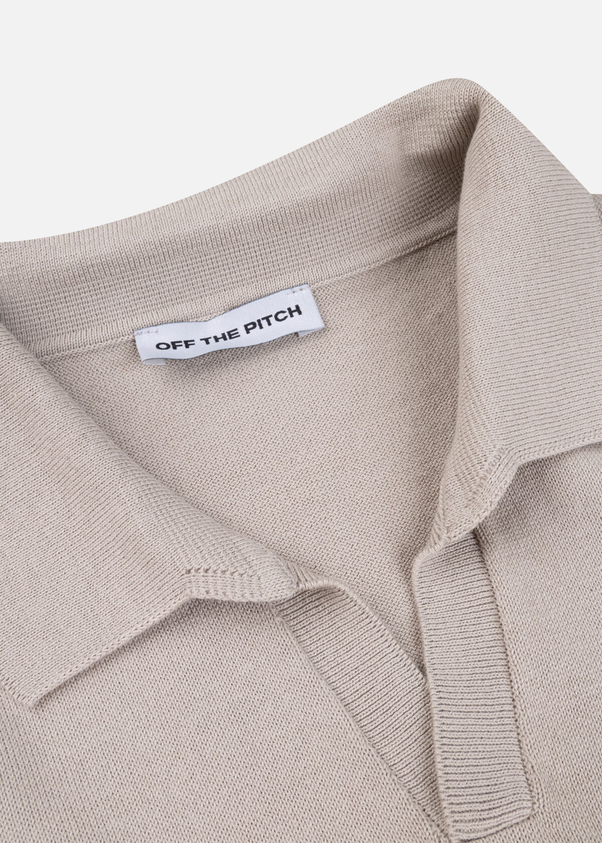 Smart Knitted Polo, White/Green, hi-res