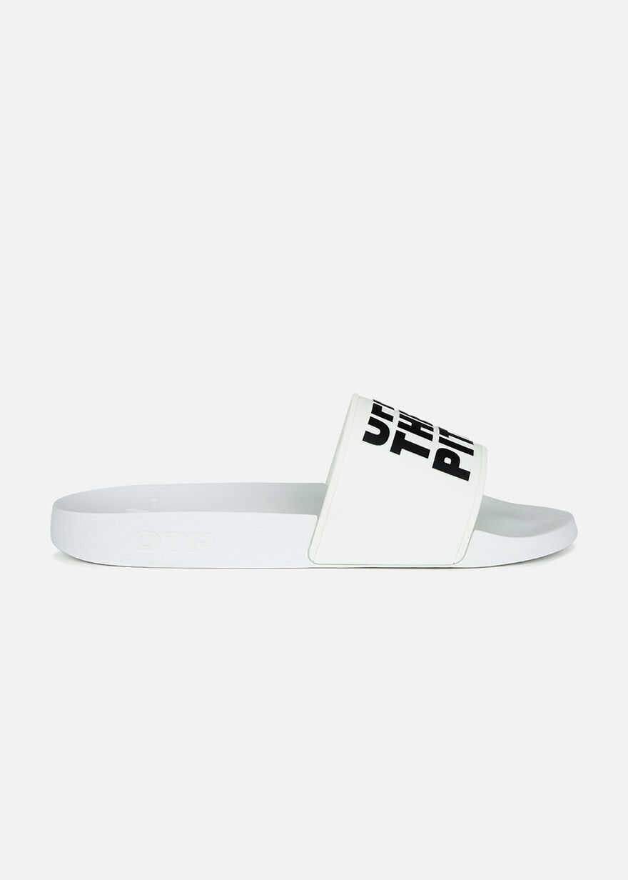 Slide Off - Khaki - Logo strap, White, hi-res