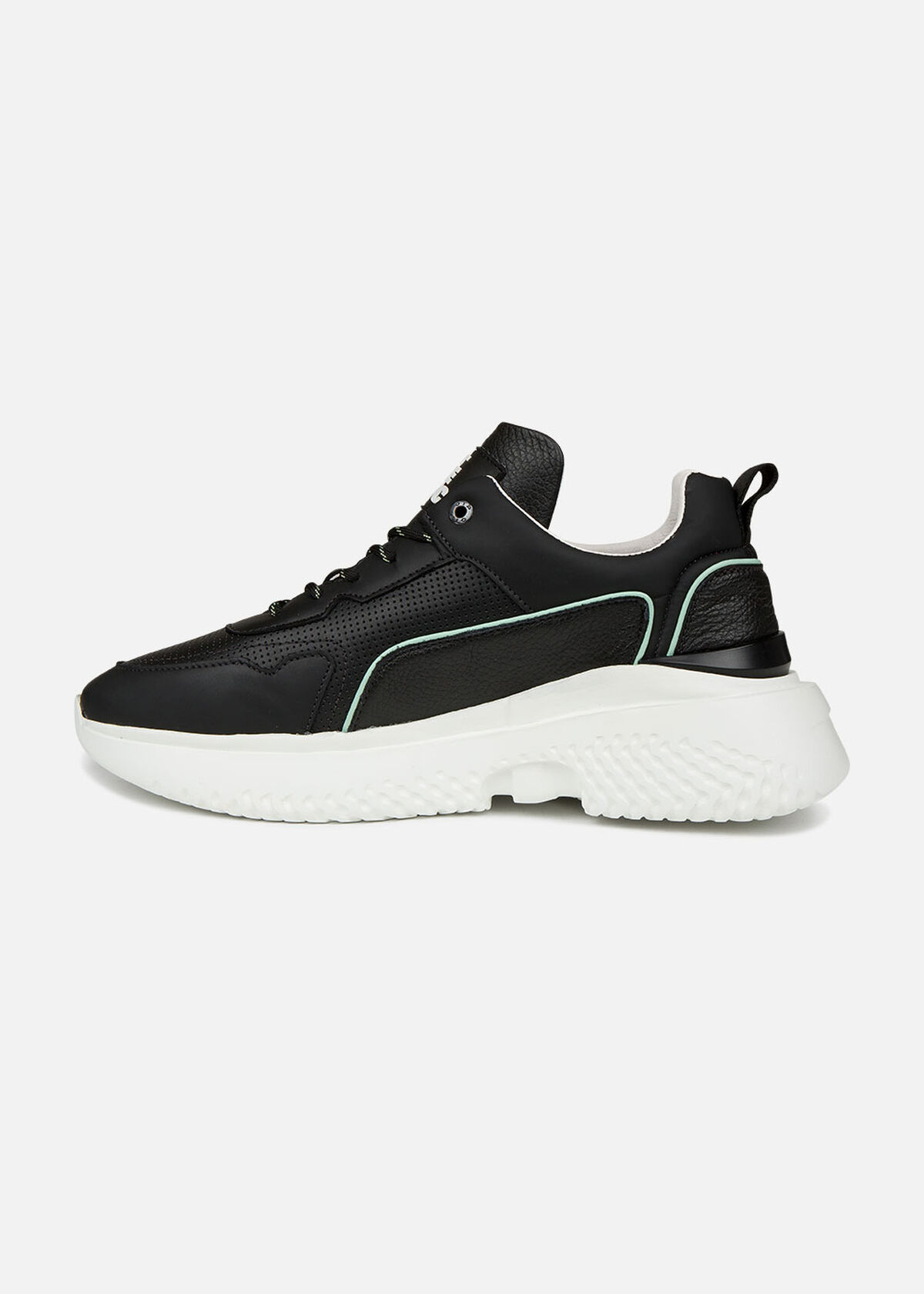 Treble Runner - White - Leather, Black, hi-res