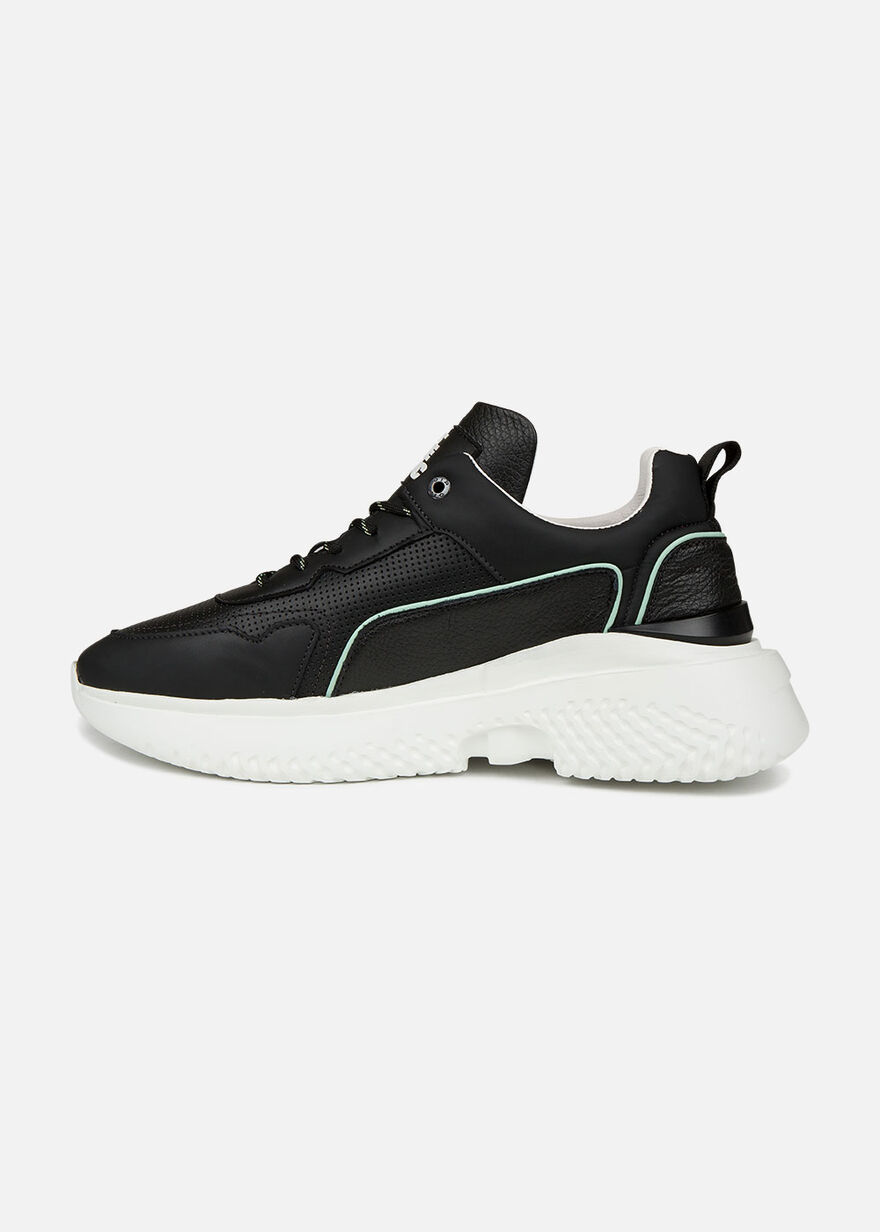 Treble Runner - White - Leather, Black, hi-res