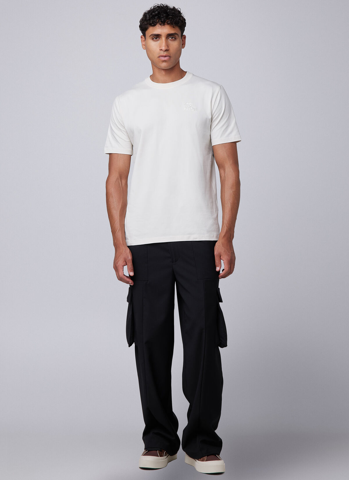 Smoke Regular Fit Tee, Off white, hi-res