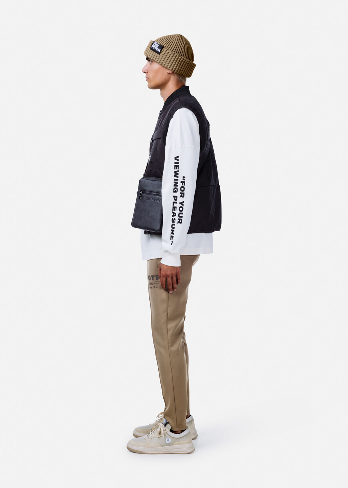 Padded Gilet, Black, hi-res