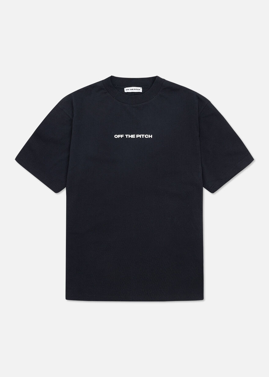 Overlock Loose Fit Tee - 100% Cotton, Black, hi-res