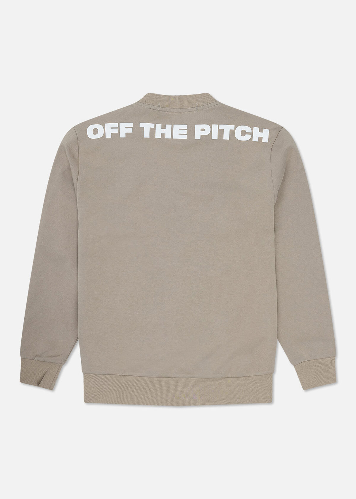 Offset Crewneck - 78% Cotton/17% Polyester/5% Elas, Sand, hi-res