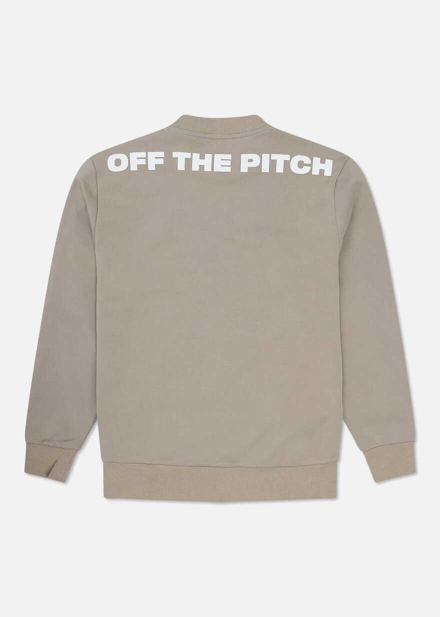Offset Crewneck - 78% Cotton/17% Polyester/5% Elas, Sand, hi-res