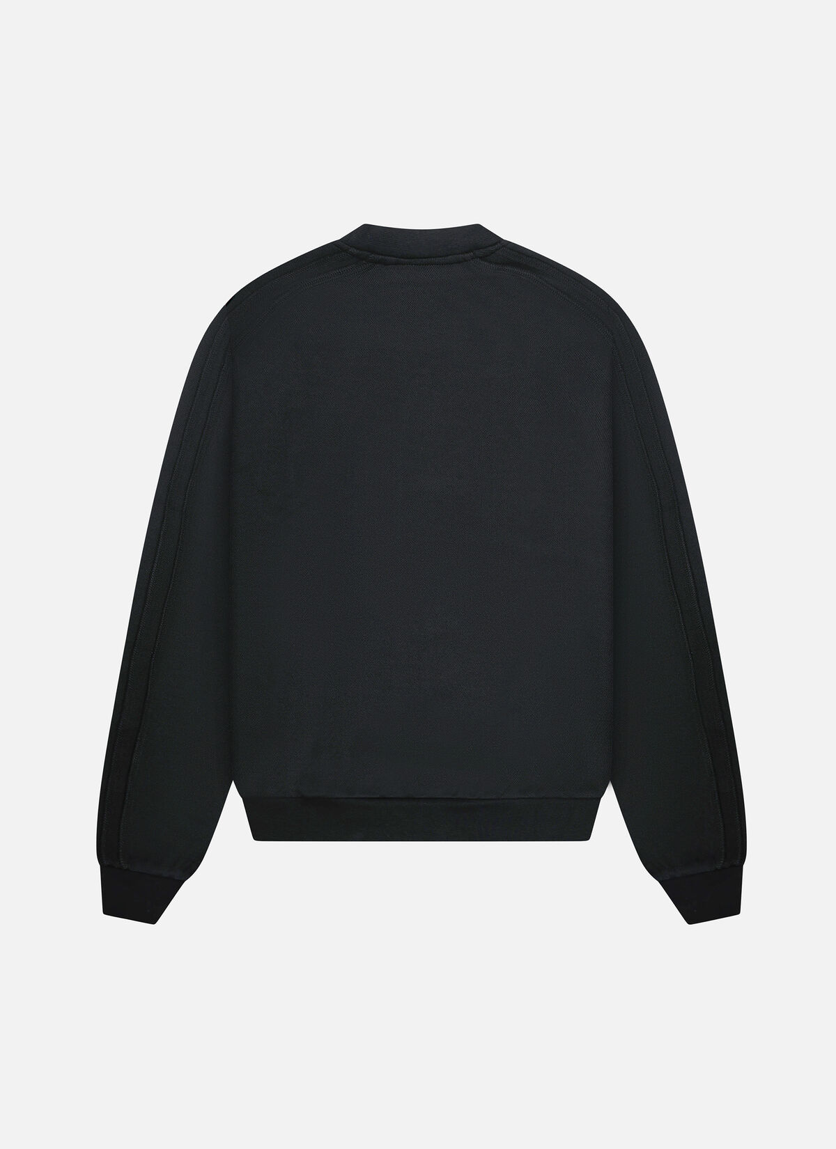 Raw Edge Panel Crew, Black, hi-res