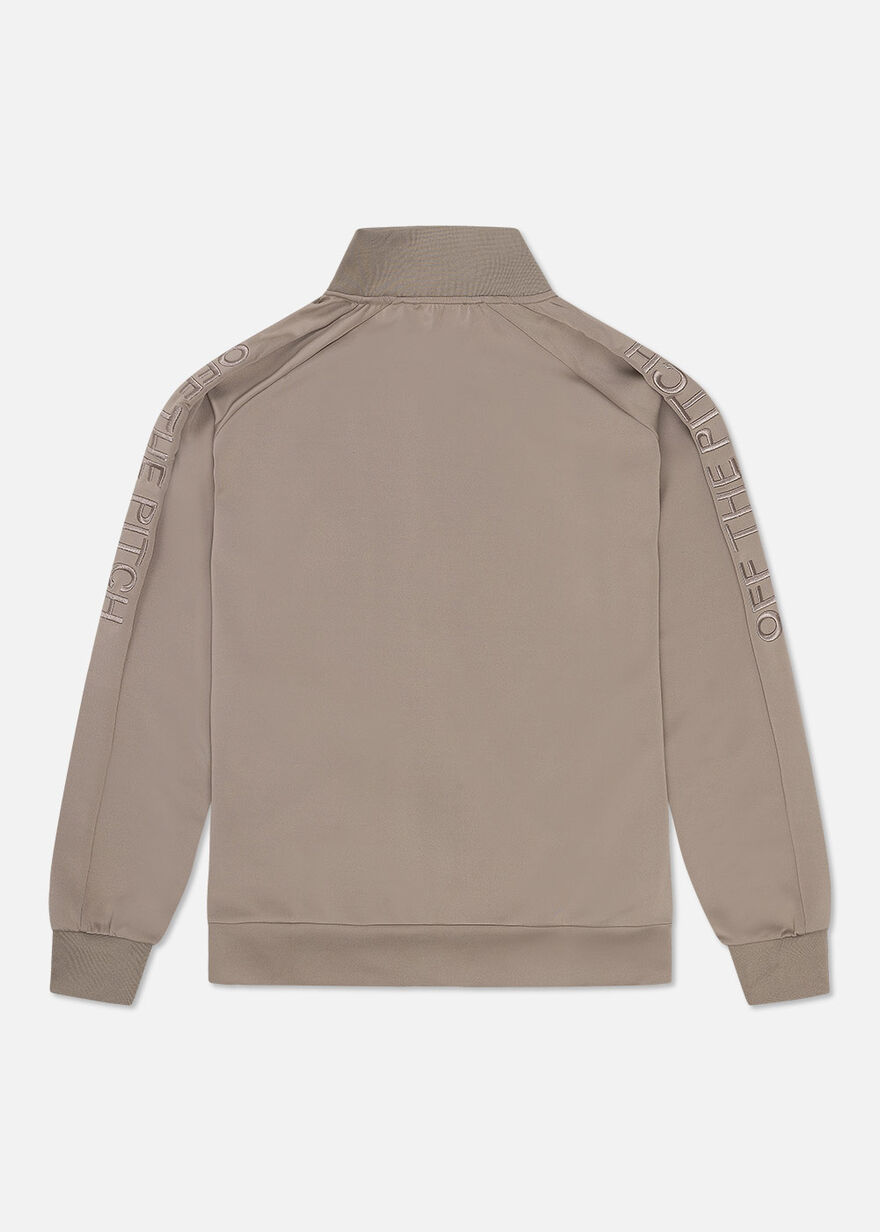 Leisure Track Jacket - 95% Polyester / 5% Elastane, Sand, hi-res
