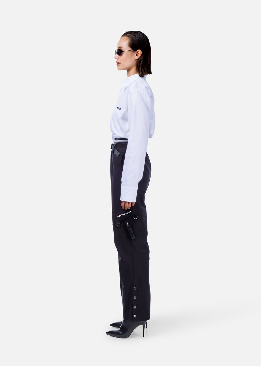 Cropped Shirt Women, Off white, hi-res
