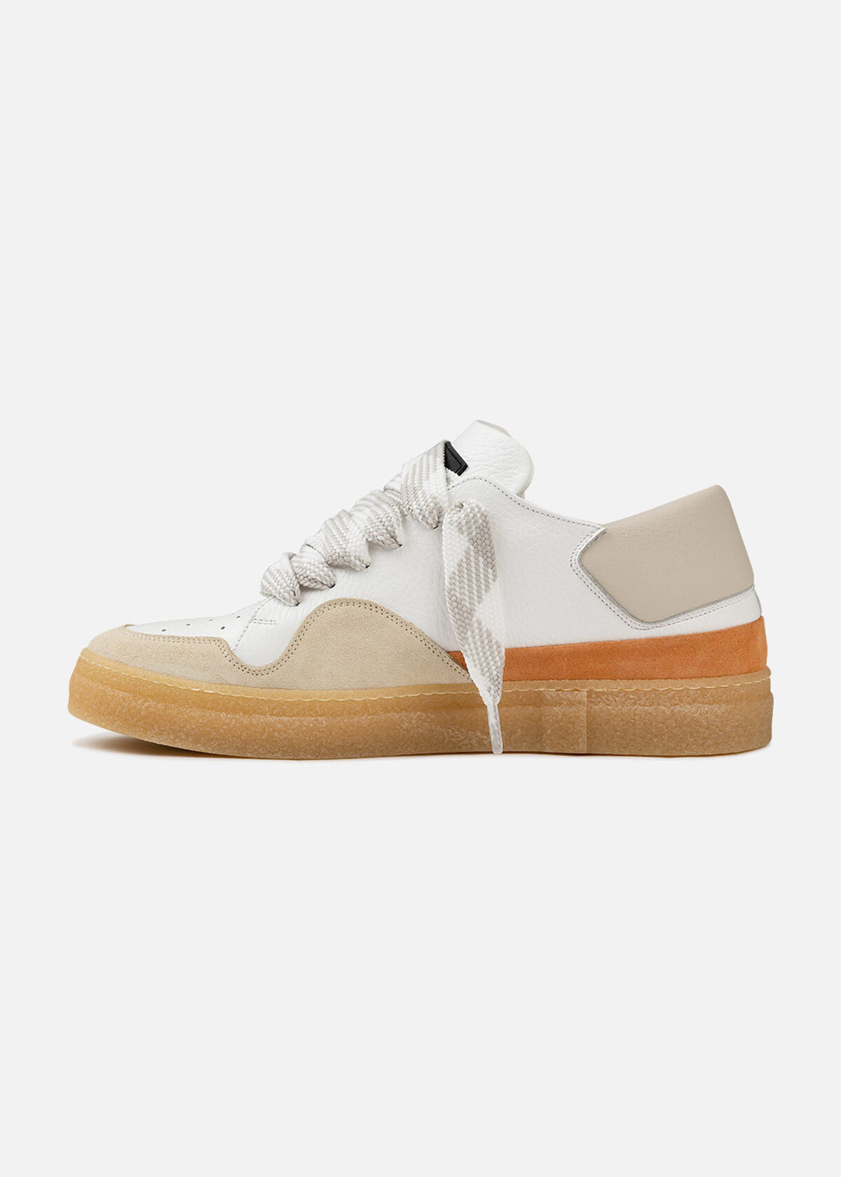 Dodgem - Tumbeled Leather / Suede, White/Red, hi-res