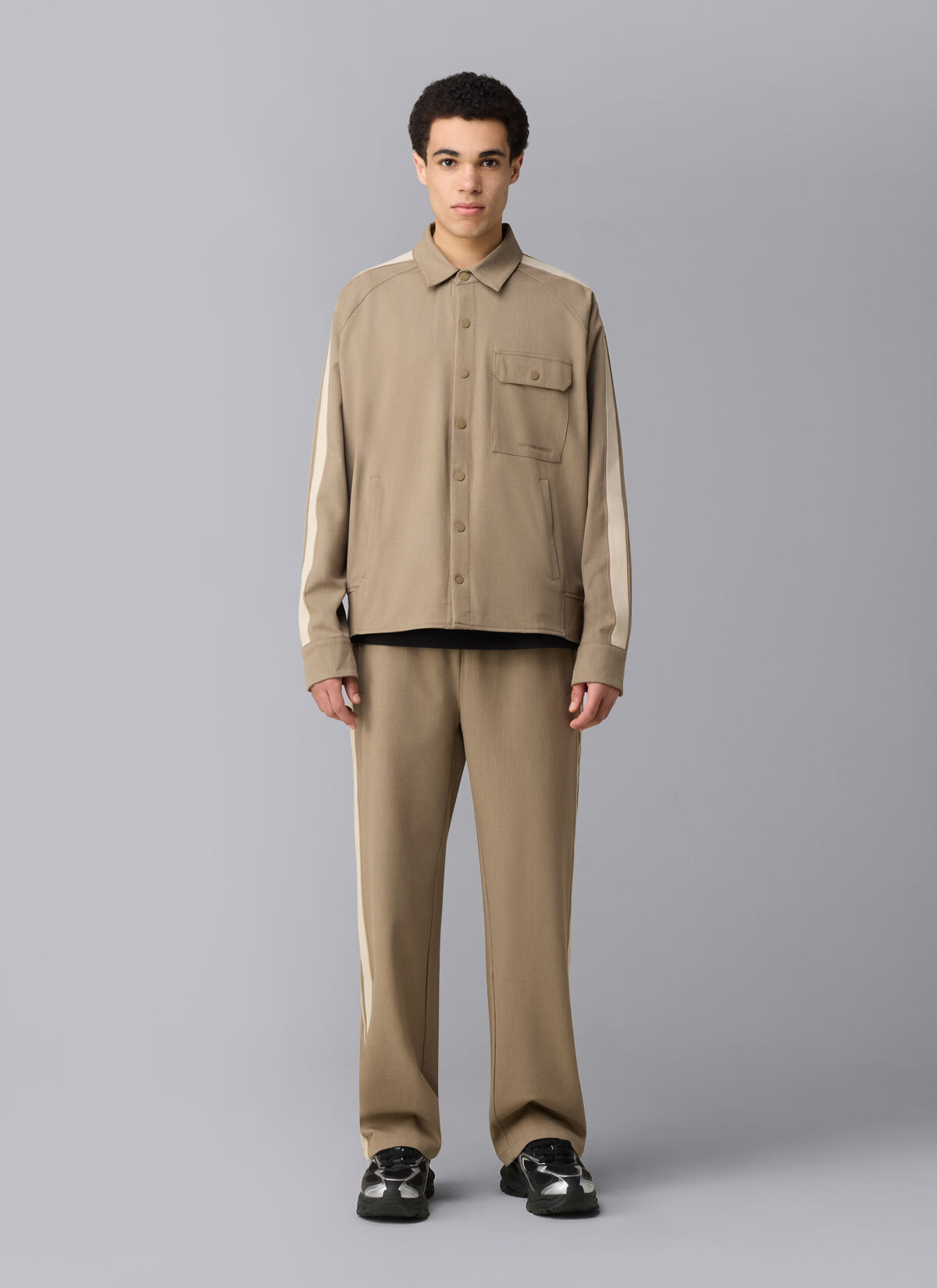 Fraction Smart Overshirt, Sand, hi-res