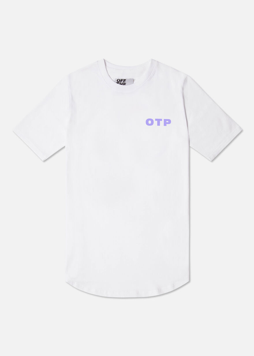 Script Tee, White, hi-res