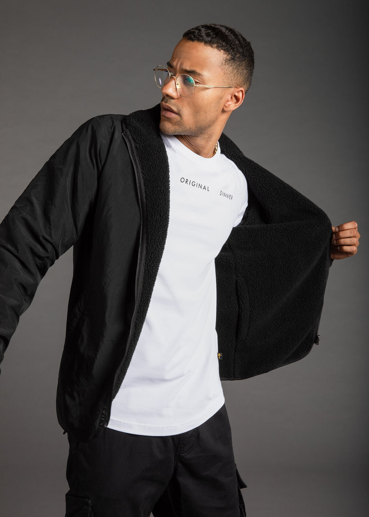 The Caregiver Reversible jacket, Black, hi-res