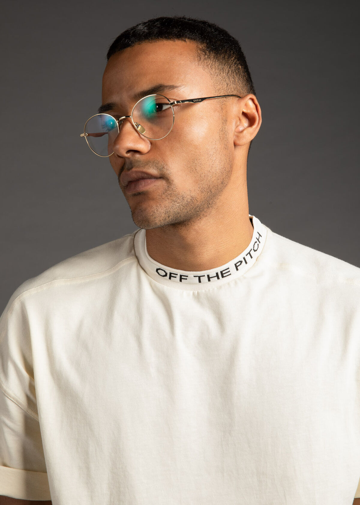 The Orphan Tee - Dark green- 100% Cotton, Off white, hi-res