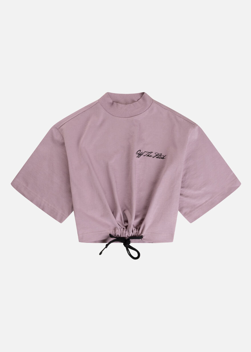 Script Tee Women, Pink/Brown, hi-res