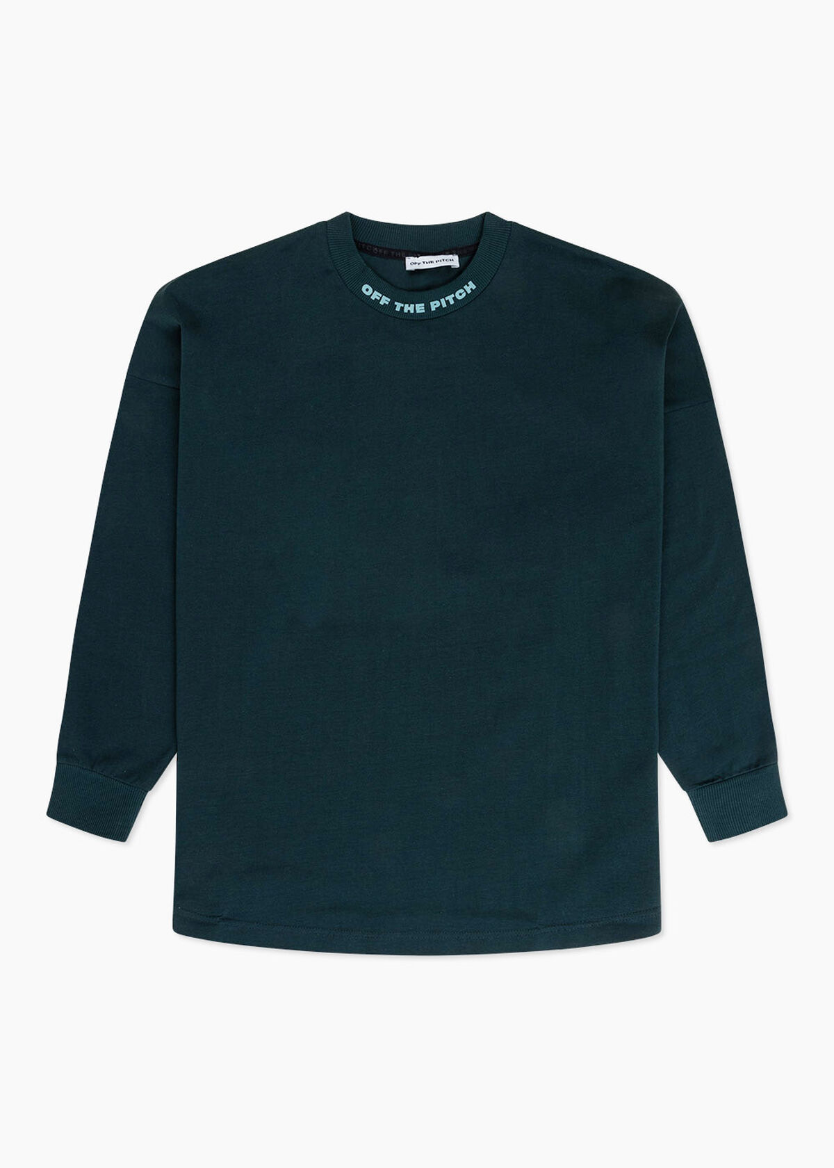 Globe Oversized Longsleeve Tee, Dark green, hi-res