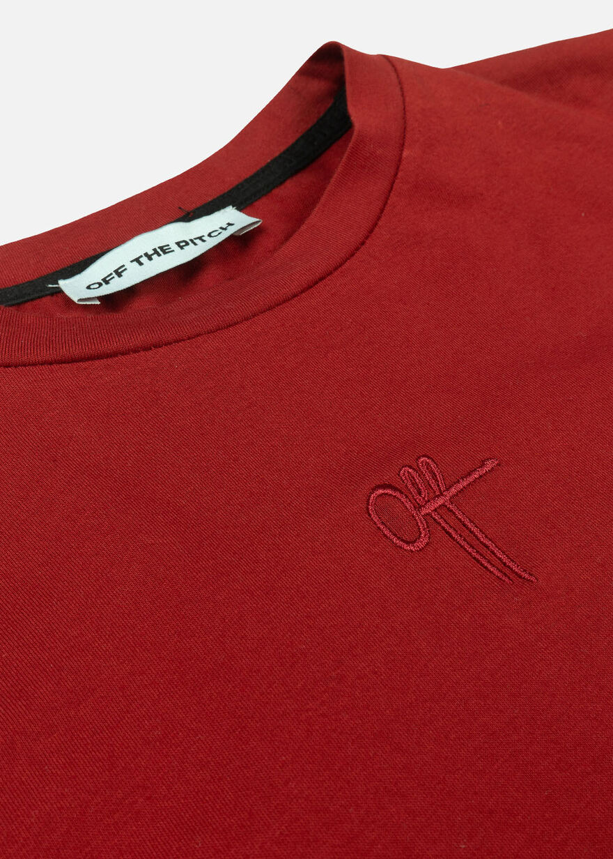 The Soul Slimfit Tee, Dark red, hi-res