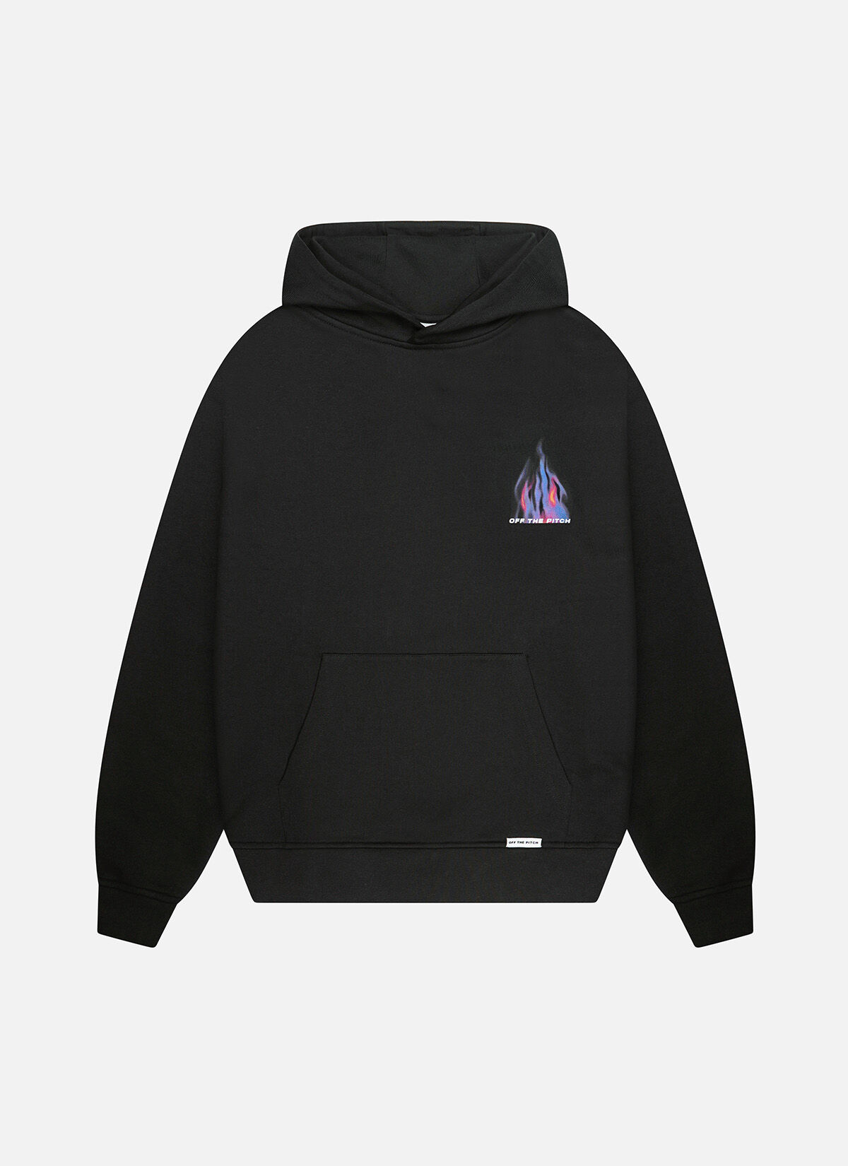 Burning Flower Hood, Black, hi-res
