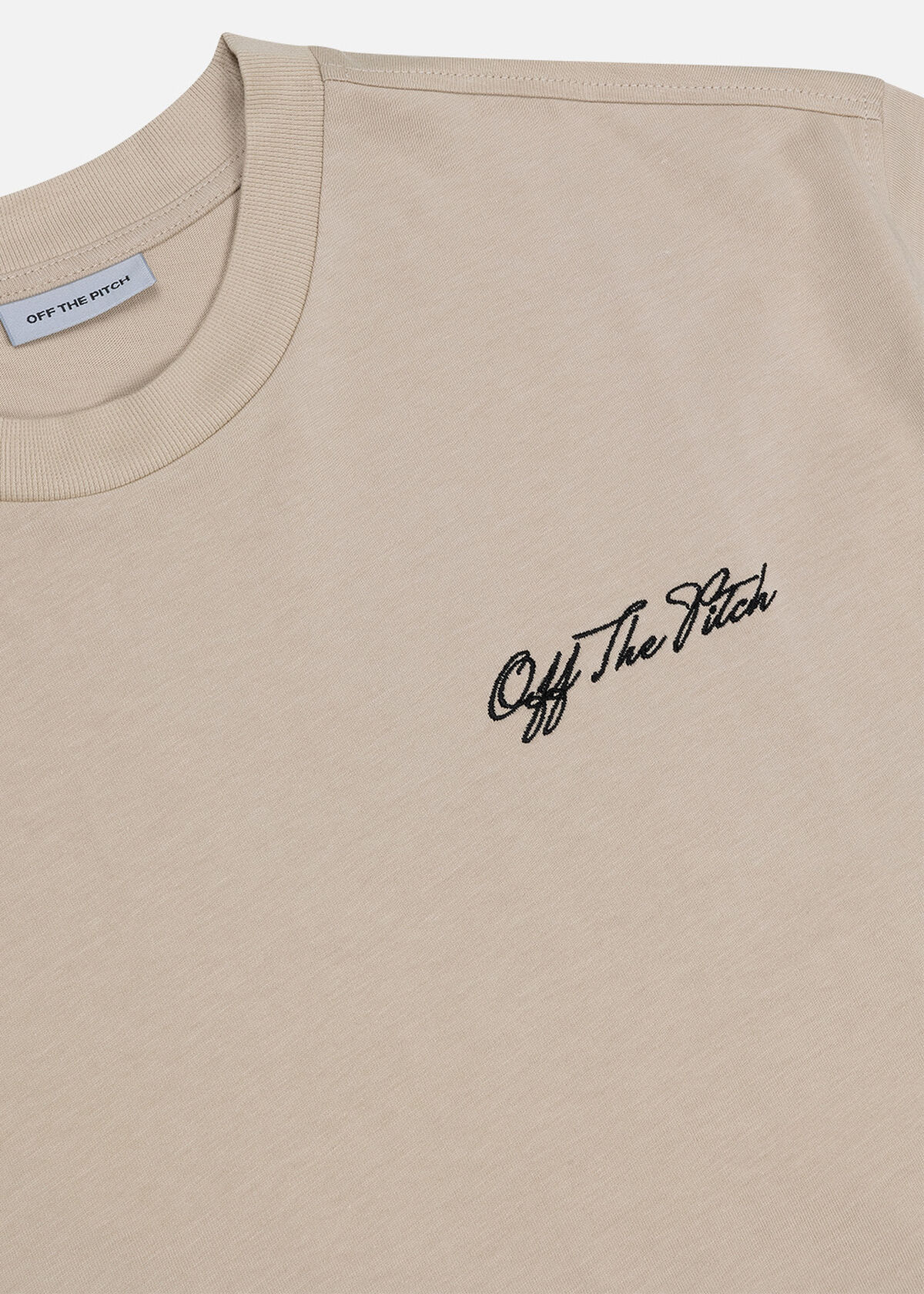 Script Loose Fit Tee Unisex, Sand, hi-res