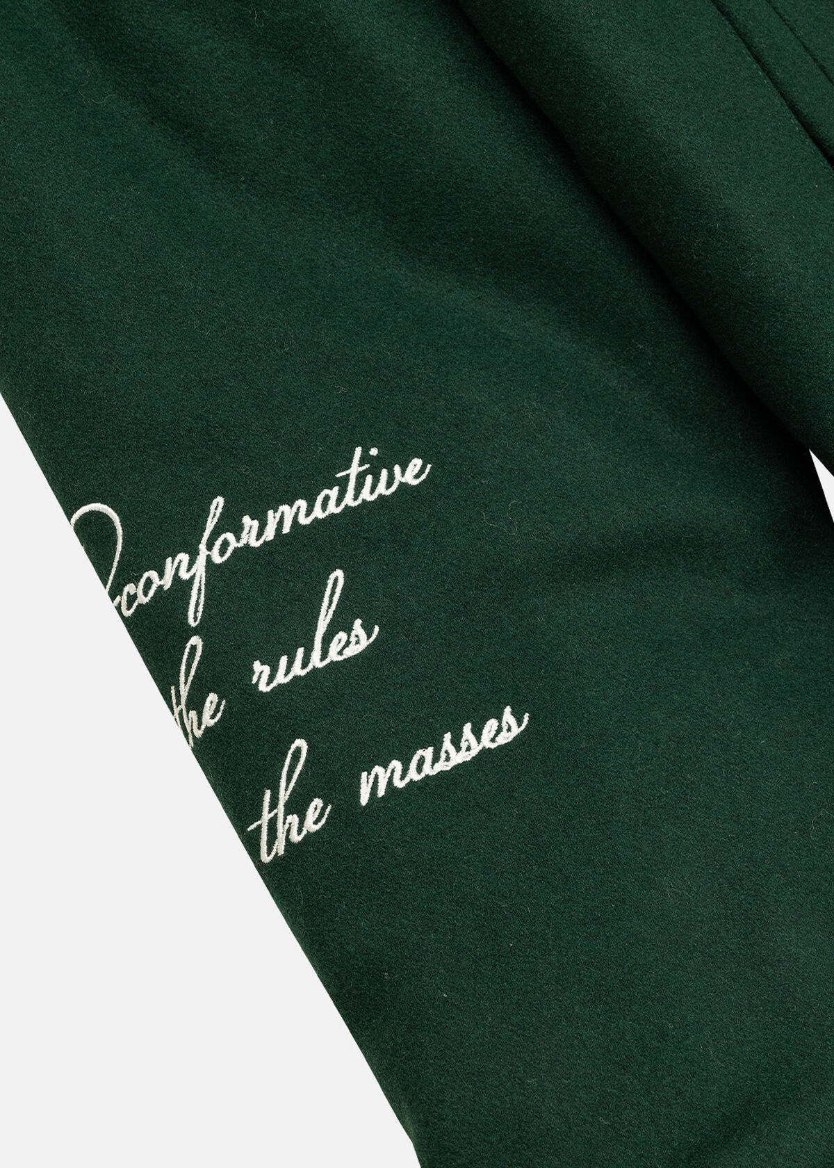 Graphic Varsity Jacket, Green, hi-res