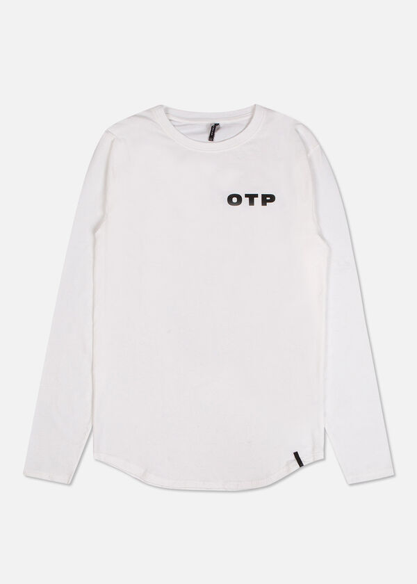 Off printed tee LS