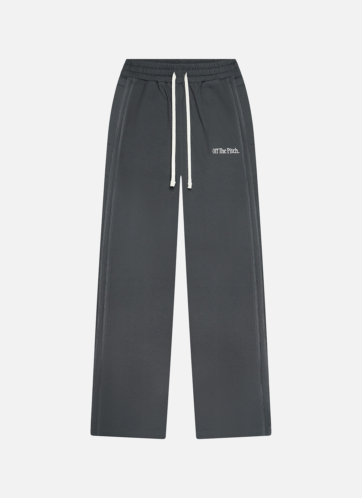 Raw Edge Panel Pants, Dark grey, hi-res