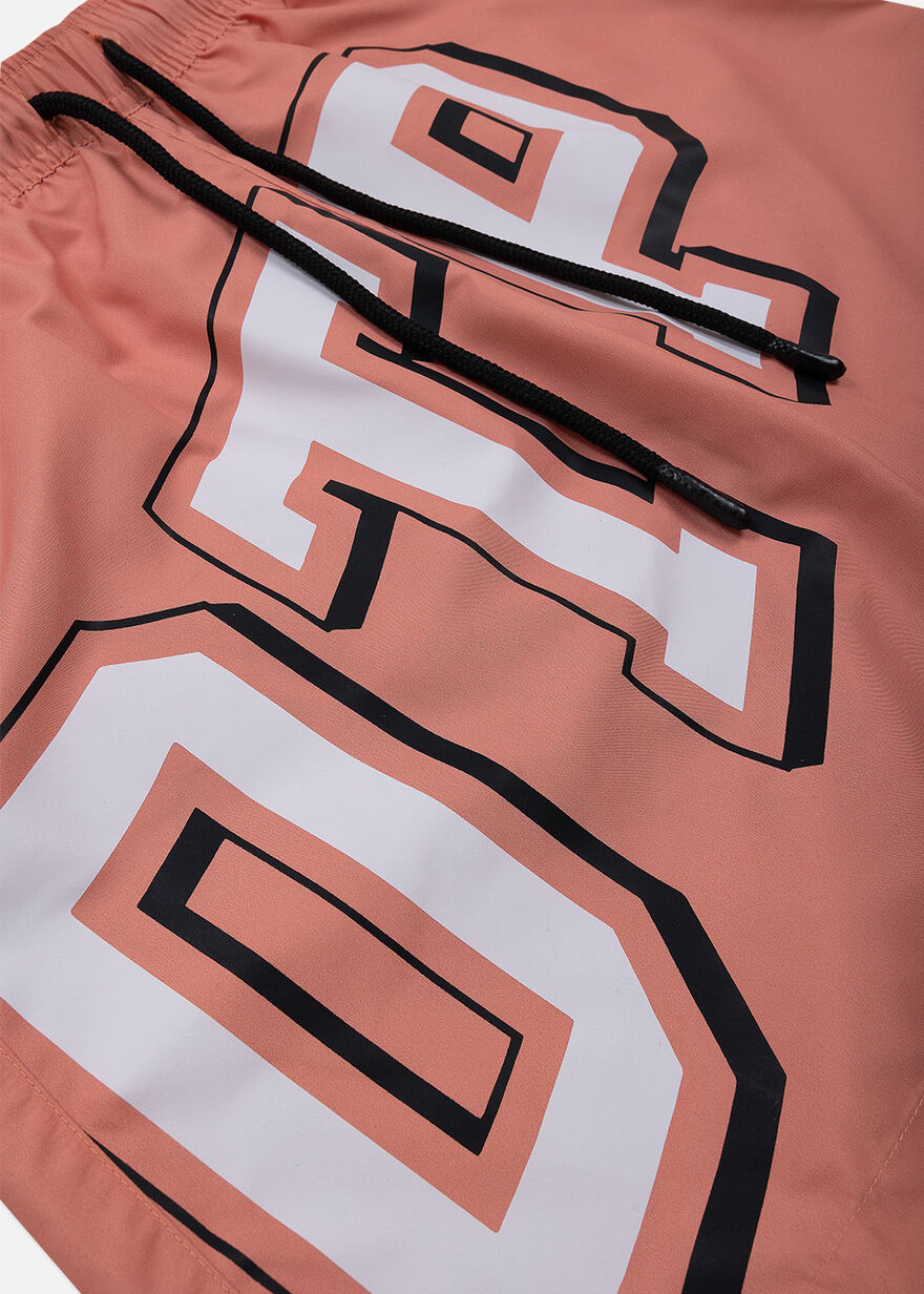 Swim Shorts - 100% Polyester, Peach, hi-res