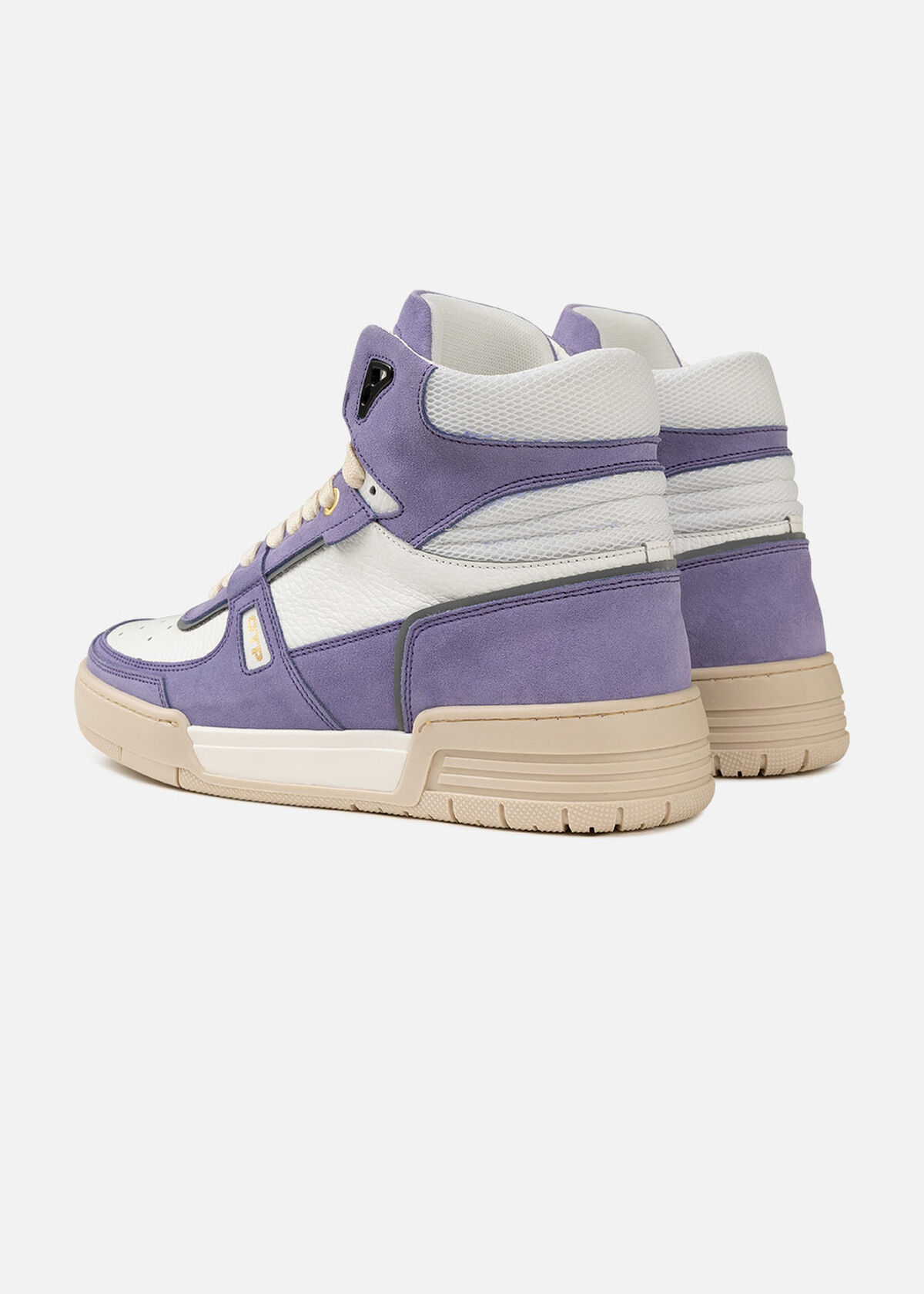 Basketta Hi - Silky Suede, Purple/White, hi-res