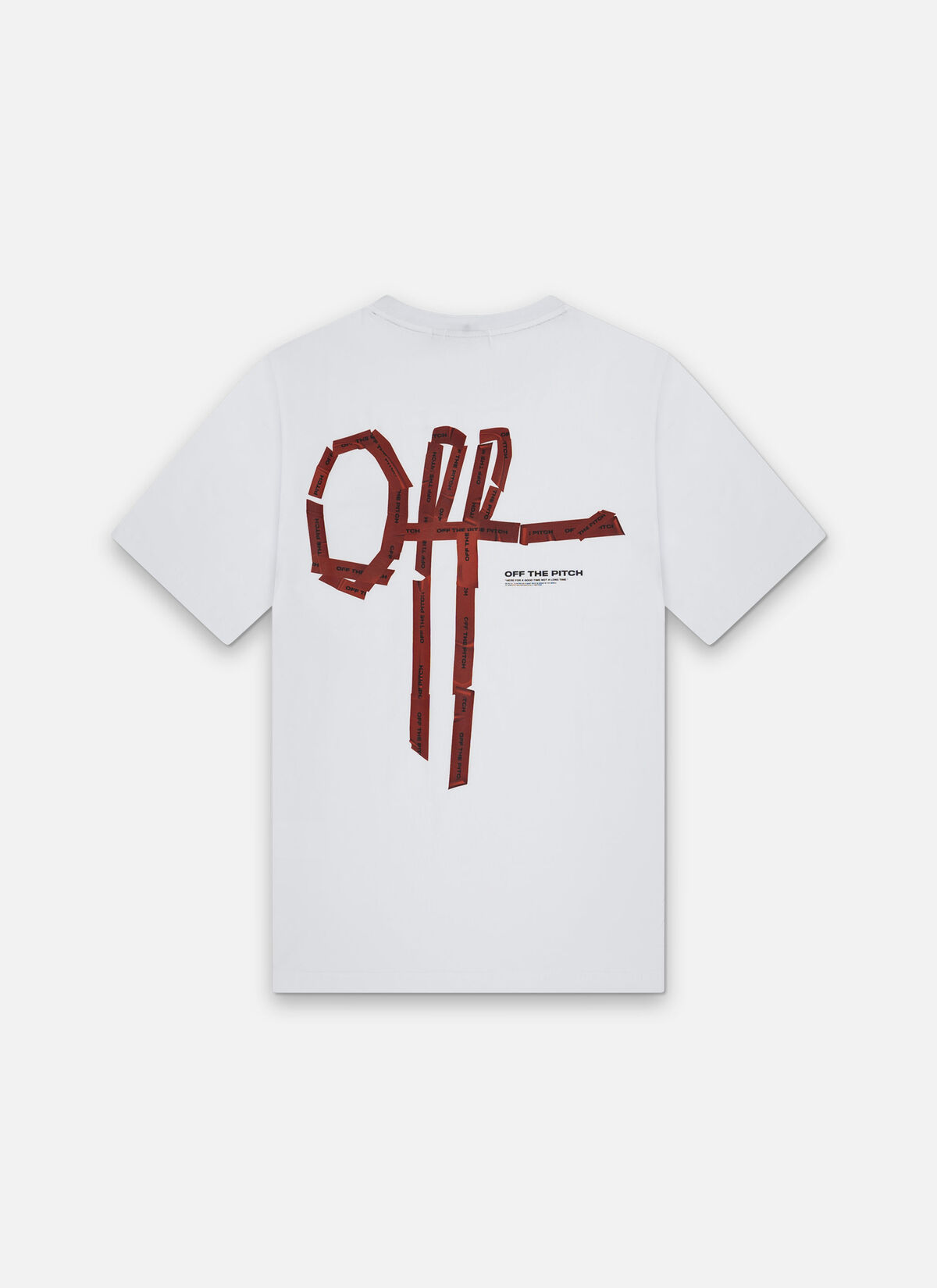 Tape Off Slim Fit Tee, White, hi-res