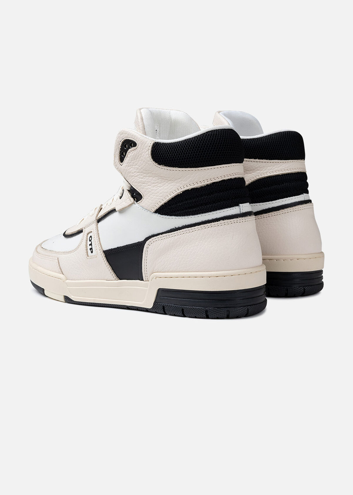 Basketta Hi - Leather/Tumbled Leather, Crème, hi-res