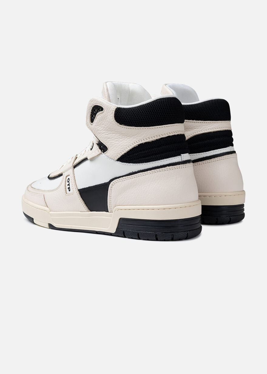Basketta Hi - Leather/Tumbled Leather, Crème, hi-res