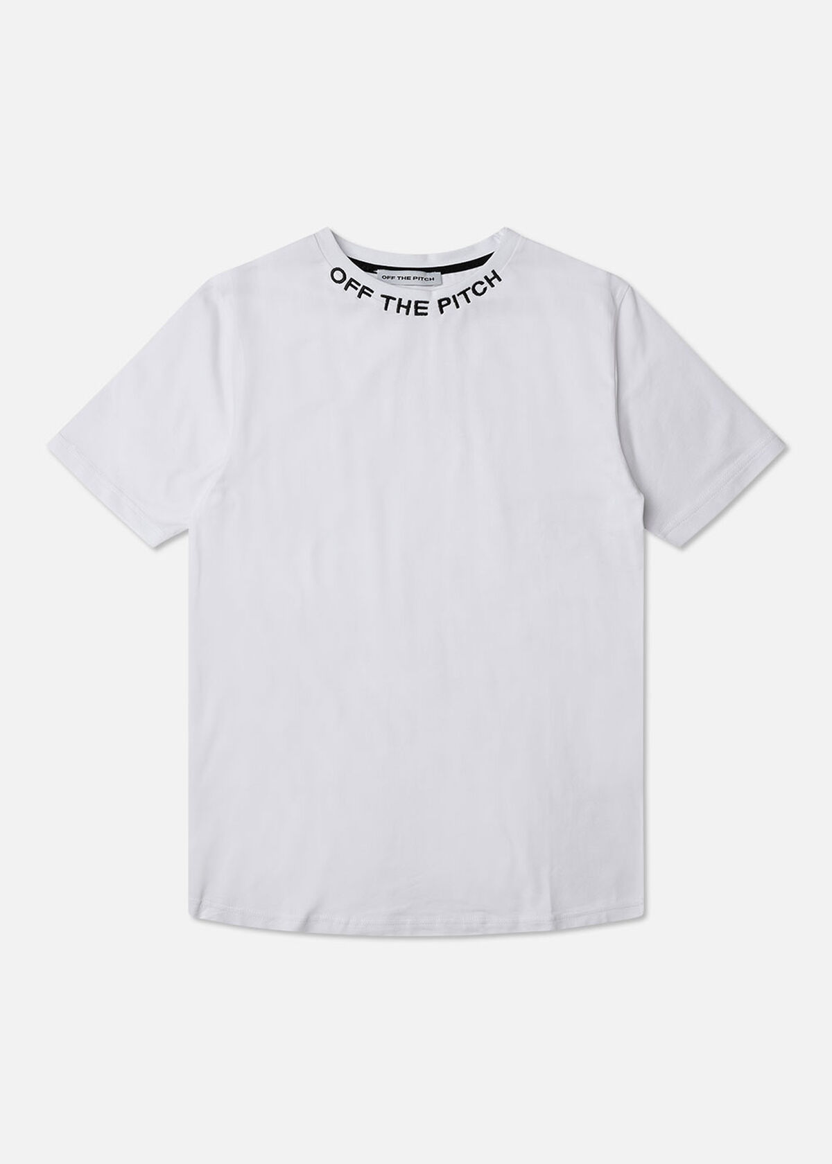 Stockholm Slim Tee Neckprint, White, hi-res