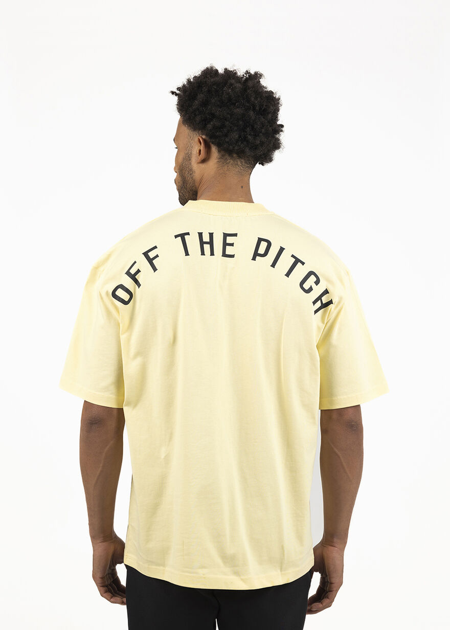 Loose Fit Pitch Tee - 100% Cotton, Yellow, hi-res