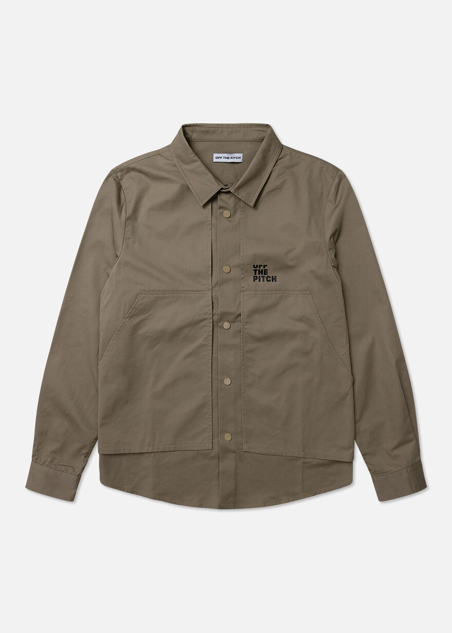 Double Layered Overshirt, Crème, hi-res