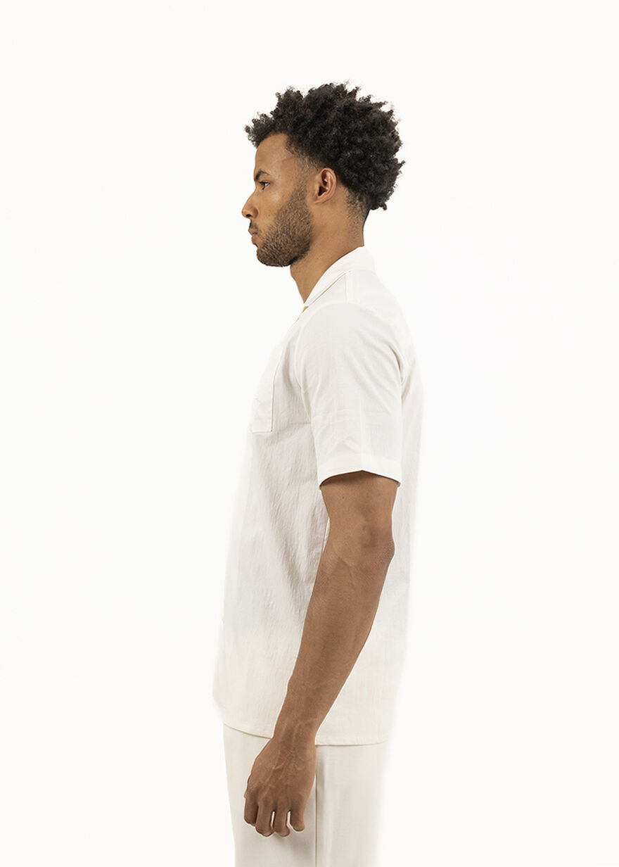 Rooftop Summer Shirt - 97% Polyester / 3% Elastane, Off white, hi-res