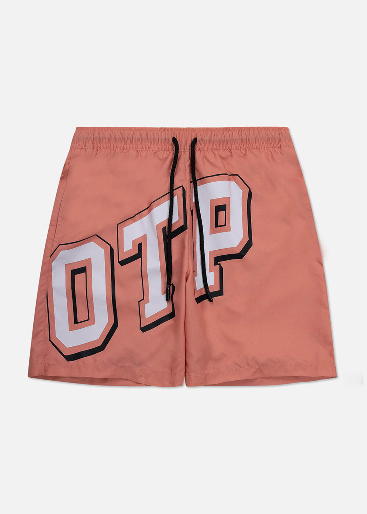 Swim Shorts - 100% Polyester, Peach, hi-res
