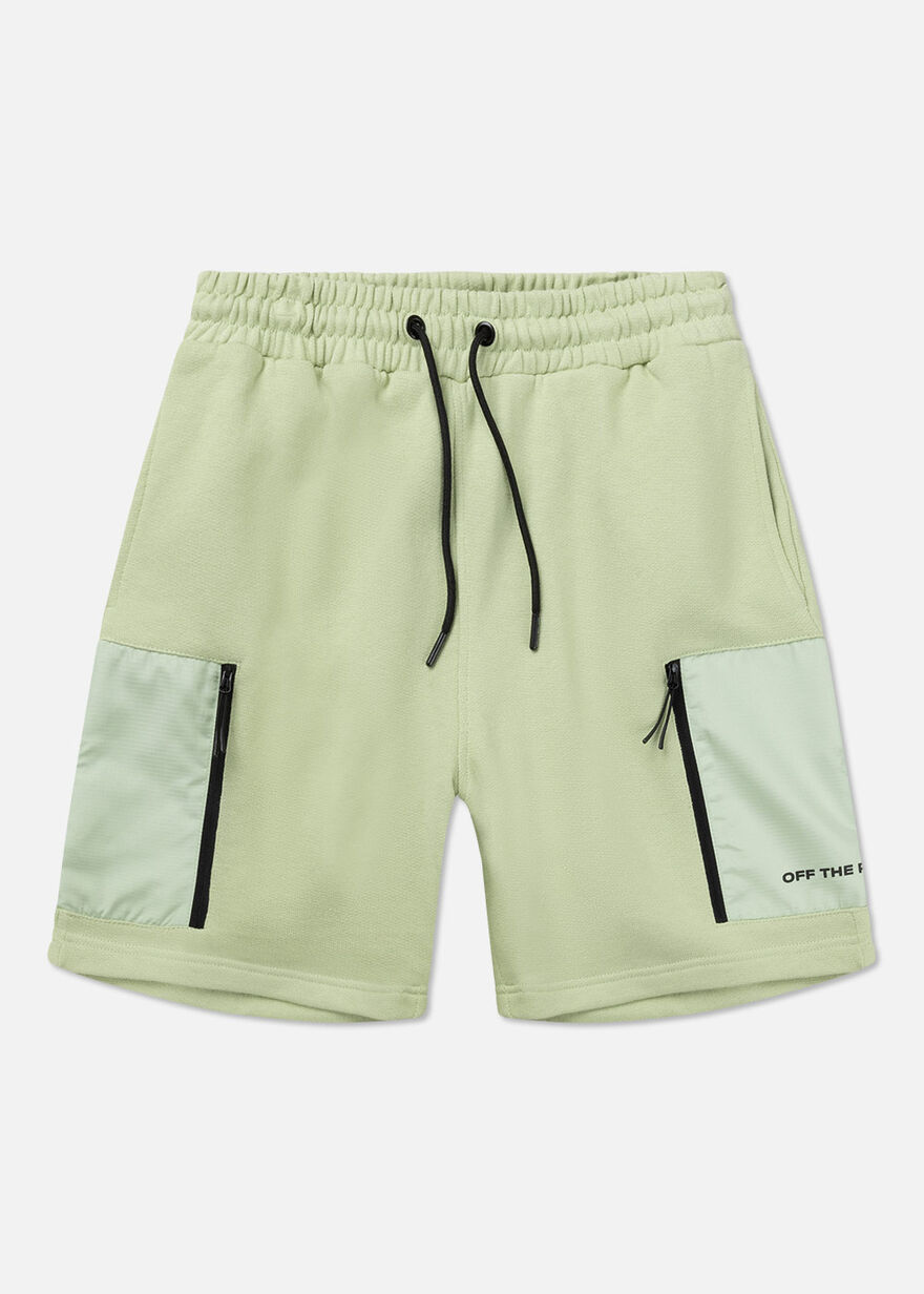 Lennox Shorts - 100% Cotton, Green/White, hi-res