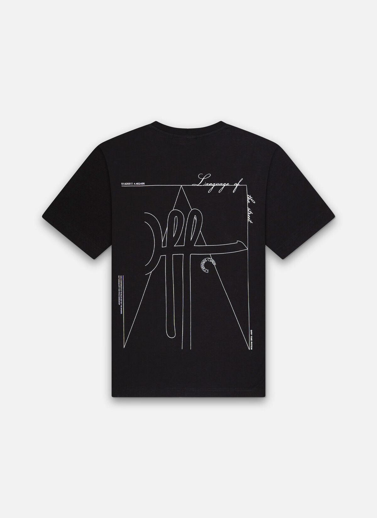 Outline Regular Tee, Black, hi-res